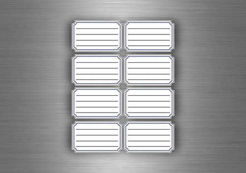 16x autocollant sticker
