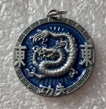 Talisman Jackie Jacky Chan Adventures Chinese Amulet Dragon Snake Bleu 2004 Rare