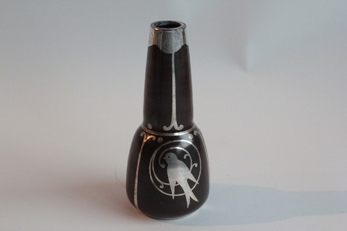 Petit vase verre émaillé