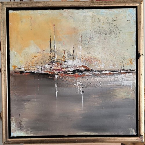 Peinture tableau abstrait - peinture,