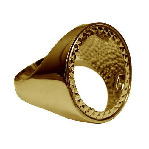 9ct jaune demi souverain - 9ct,