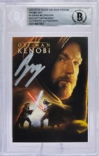 Ewan McGregor Signed 2022 Star Wars Obi-Wan Kenobi Promo Set #5 Beckett Witness