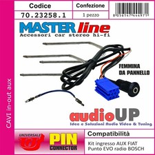 Set In-Aux Femelle + Demi-Disques Punto Evo à Partir De 2012 Avec Radio Bosch