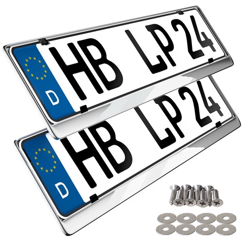 Porte plaque - 2x, porte-plaque