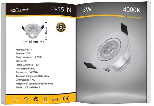 Mini spot led - spot, p-55-n
