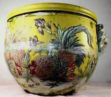 POISSONIERE OU POT A PLANTES. ÉMAIL CÉRAMIQUE. LA CHINE. XIXE SIÈCLE