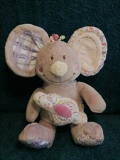 Doudou musical souris mauve