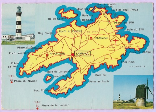 Cpsm ouessant carte de - -,
