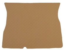Matelassé Cuir artificiel BEIGE FONCÉ Tapis coffre pour Volkswagen Corrado 1988-