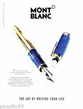 1996 ADVERTISING 116 Le pen feather Ramsés II solitaire Mont Blanc
