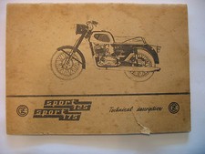69 CZ  476 125cc & 477 175cc SPORT TECHNICAL DESCRIPTION OWNER'S MANUAL CZECH