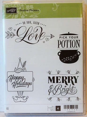 Stampin festive phrases - up,