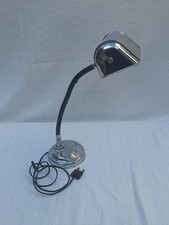 Antique Chrome Flexible Loft Industrial Workshop Desk Lamp 