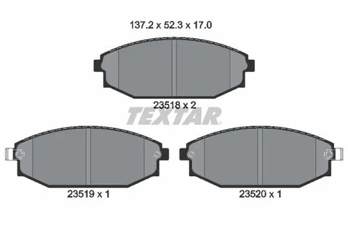 Plaquettes frein 2351801 - plaquettes,
