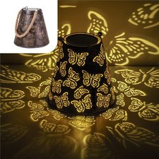 Lanterne Solaire Marocaine pour Jardin – Lampe de Table LED Extérieure Étanch...