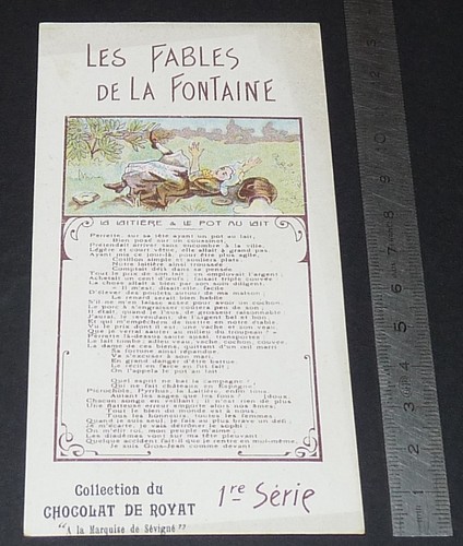 Cpa chocolat royat la - de,