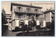 c1910 Villa Jeanne D'Arc (Bois-Cerf) Lausanne Vaud Switzerland Postcard
