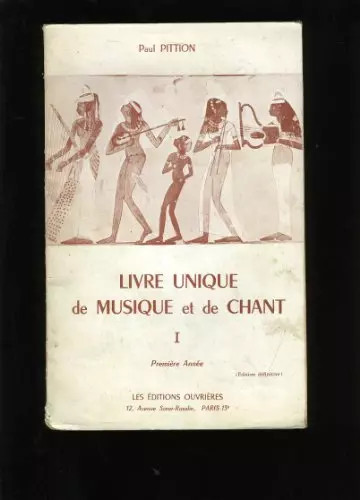 Livre unique musique de - et,