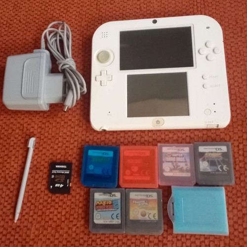 Console nintendo 2ds blanc - console,