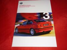 1999 BMW 3 Series E36 Compact 316i 323i 318tds 316g Brochure Brochure Depliant