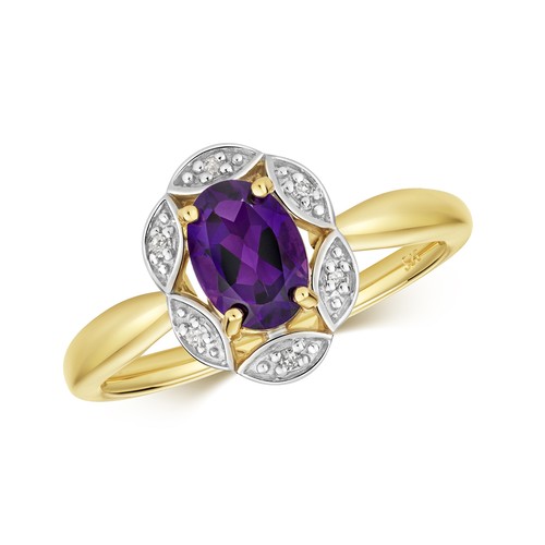 Bague solitaire femme - solitaire, jaune