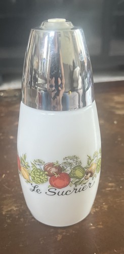 Vtg sugar shaker corning - sugar,