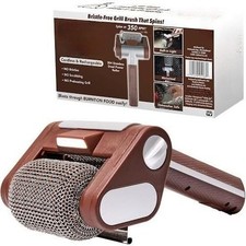 2-in-1 Wireless Electric Barbecue Brush, 360° Rotating Cleaning Brush with LED