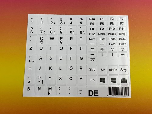 Autocollants clavier pc - clavier,