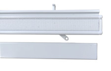 Support de Panneau pour Draperie, Japonais, Rideau Panneau, Aluminium, Blanc