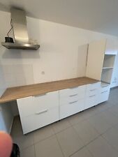 Cuisine IKEA complète avec colonne four, micro-ondes, meubles bas et plan de tra