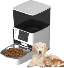 Distributeur Croquettes Chat Automatique 4L avec Fonction de Temporisation