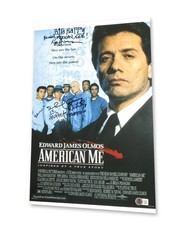 American Me Multi Signed Autographed 11X17 Photo De La Pax Villarreal +2 BAS