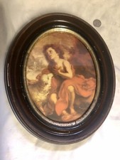 Antique Oval Frame Boy Shepard