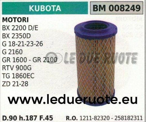 Filtre air moteur kubota - À,