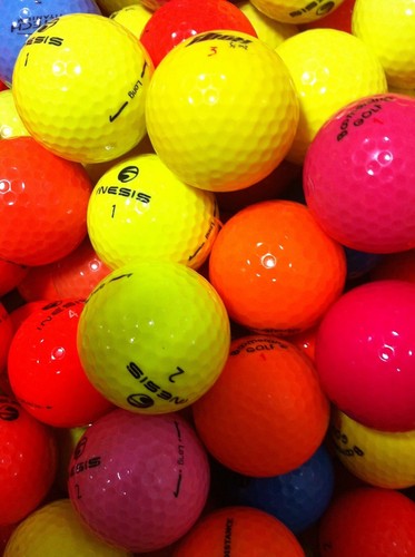 Balles golf couleurs - balles,