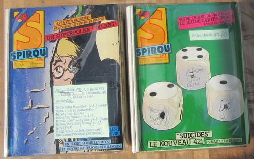 Spirou fascicules annee - annee, 1984