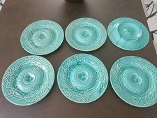 6 Assiettes À Huîtres Gien