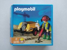 3270 Playmobil construction site: worker / compressor / jackhammer (P&M)