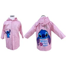 Stitch Veste Imperméable Pour Fille De 3 À 8 Ans Poncho Rose