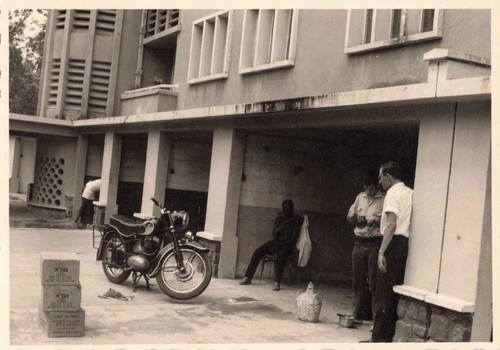 Ancienne photographie moto - ancienne,