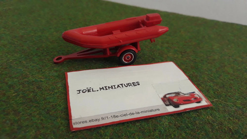 Remorque pompiers bateau - remorque,