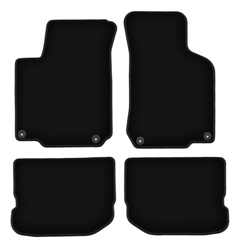 Tapis sol velours - velours, noir