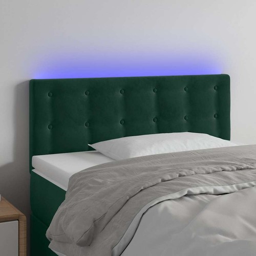 Tête lit led gris - tête, à