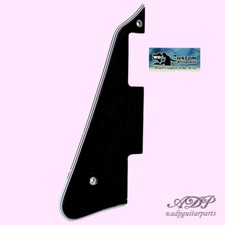 Plaque Pickguard Gaucher pour Gibson LP Noire 5ply Black/W/B/W/B Humbucker