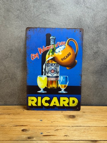 Plaque métal ricard - plaque,