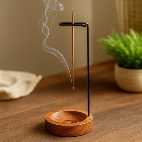 Modern wooden incense burner - modern,