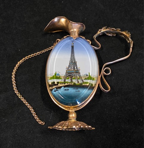 Flacon parfum fixé sous - , verre