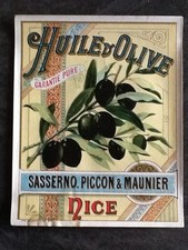 ETIQUETTE HUILE D'OLIVE