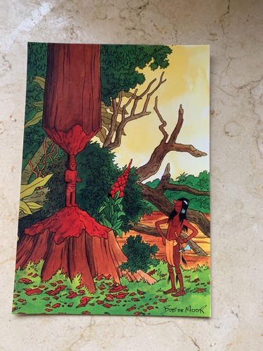 Carte postale 15x10 tintin - carte,