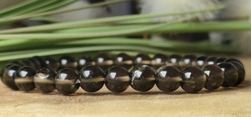 Bracelet quartz fumé - bracelet, en